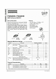 DataSheet FQD4N50 pdf